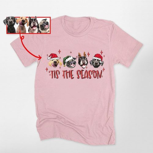 Pawarts | [Tis The Season] Personalized Dog T-shirt For Human - Pawarts