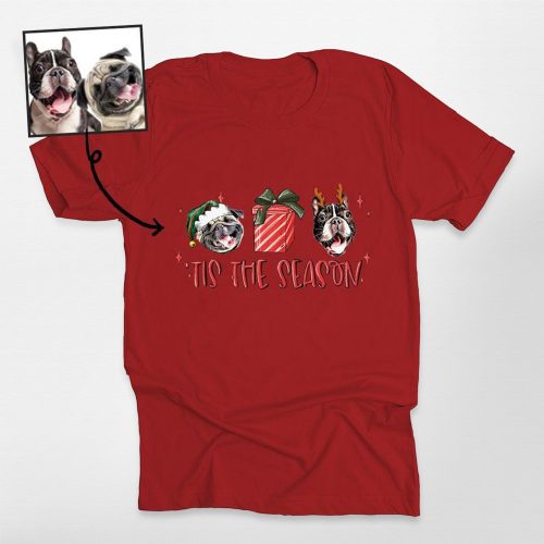 Pawarts | [Tis The Season] Personalized Dog T-shirt For Human - Pawarts