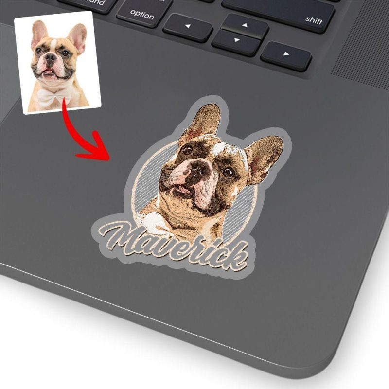 Pawarts | Colorful Personalized Dog Portrait Stickers - Pawarts