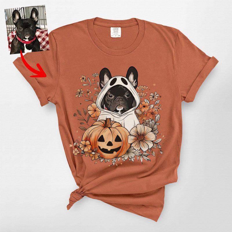 Flora Custom Dog Ghost Shirt for Dog Moms - Pawarts