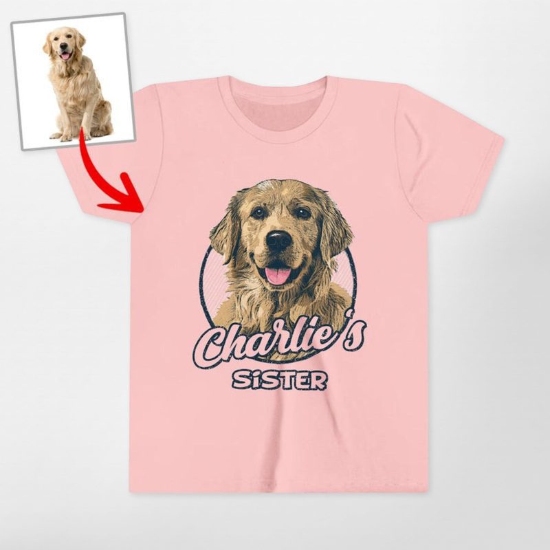 Dog's Favorite Human Shirt - Custom Dog Painting for Kids - Pawarts