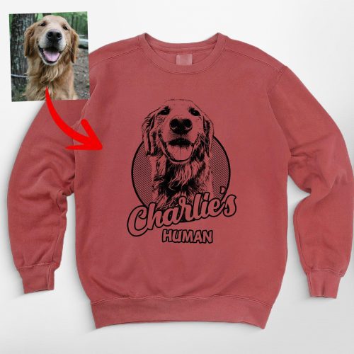 Proud Dog Lover Comfort Colors Sweatshirt - Hand-Drawn Dog Sketch, Personalized Gift - Pawarts