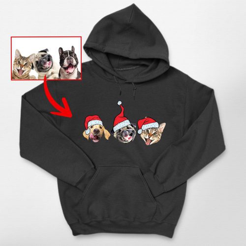 Pawarts | Cute Customized Dog Portrait Hoodies For Hooman [Lovely Xmas Gift] - Pawarts