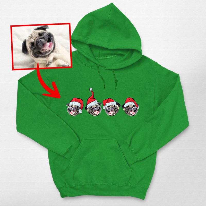 Pawarts | Cute Customized Dog Portrait Hoodies For Hooman [Lovely Xmas Gift] - Pawarts