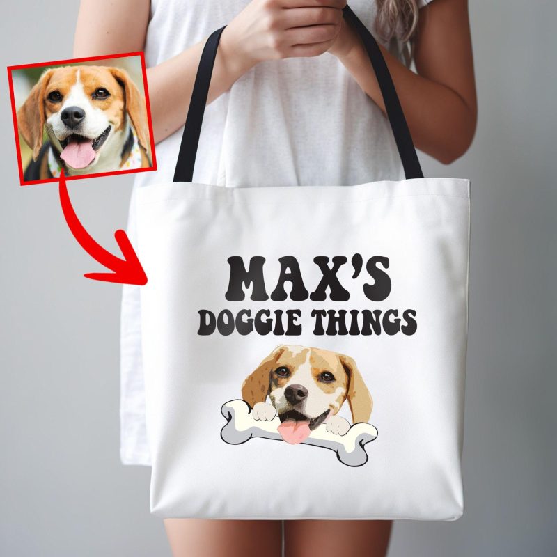 Pawarts | Custom Doggie Things Tote Bag - Pawarts