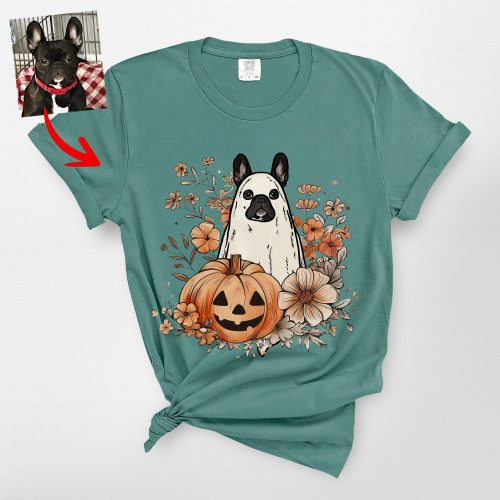 Flora Custom Dog Ghost Shirt for Dog Moms - Pawarts