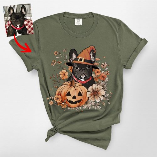 Flora Custom Dog Ghost Shirt for Dog Moms - Pawarts