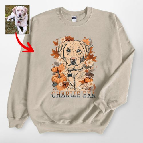 Pawarts | Fall-O-Ween Customized Dog Portrait Sweatshirt [For Dog's Human] - Pawarts