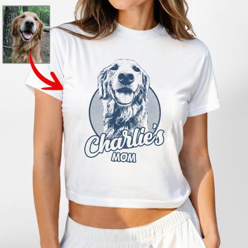 Custom Dog Baby Tee - Hand-Drawn Dog Sketch, Cute Gift for Dog Moms - Pawarts